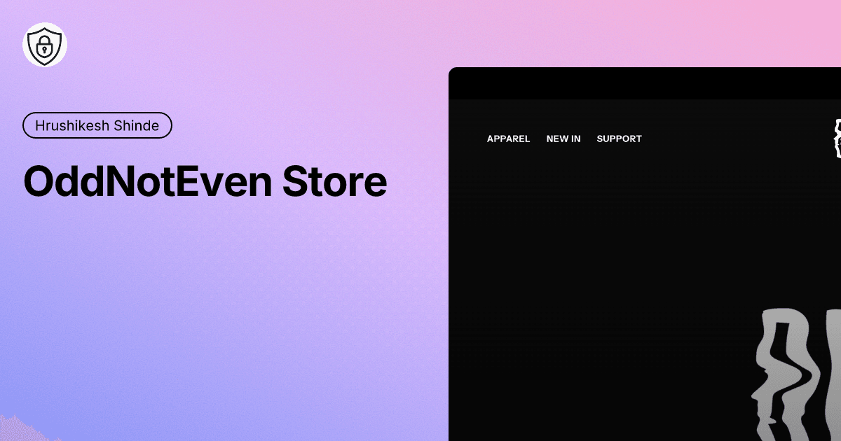 OddNotEven Store